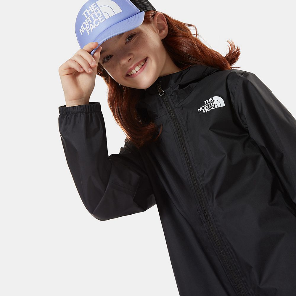 The North Face Waterproof Jackets Girls Australia - The North Face Zipline Black (ARK-293864)